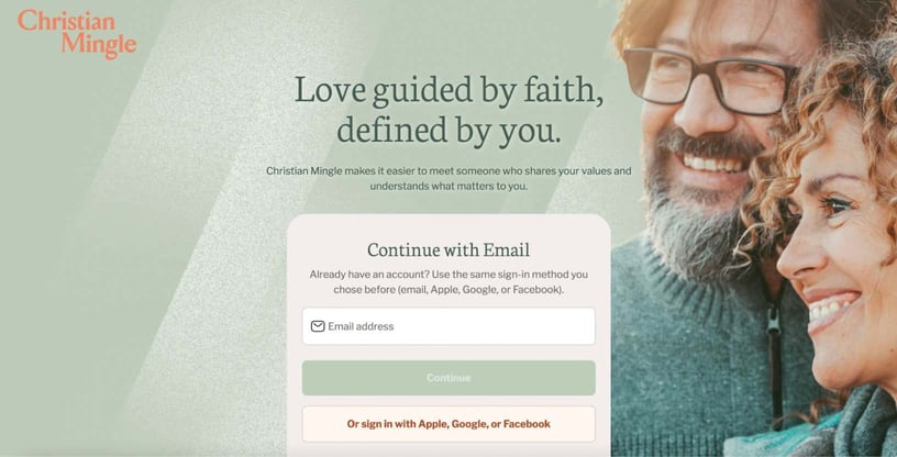 Christian Mingle homepage Christian Mingle homepage