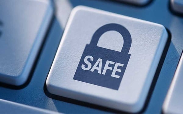 Photo of a safe button Photo of a safe button