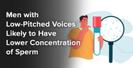 Men with Low-Pitched Voices Likely to Have Lower Concentration of Sperm