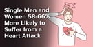 Single Men and Women 58-66% More Likely to Suffer from a Heart Attack