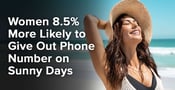 Women 8.5% More Likely to Give Out Phone Number on Sunny Days