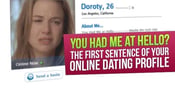 You Had Me at Hello? The First Sentence of Your Online Dating Profile