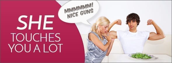 2. She touches you a lot 2. She touches you a lot
