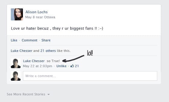 4. Itâs just a like