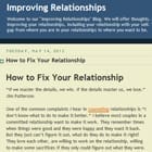 Improving Relationships
