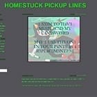 Homestuck Pickup Lines