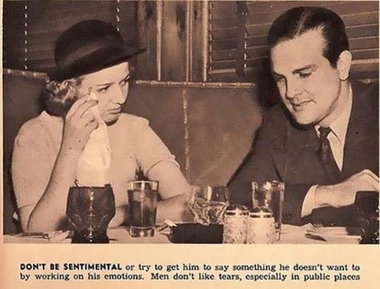 Don't be sentimental