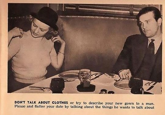 Don't talk about clothes