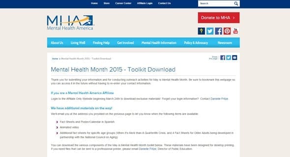 Mental Health America: Helping Us Live Mentally Healthier Lives Since 1909