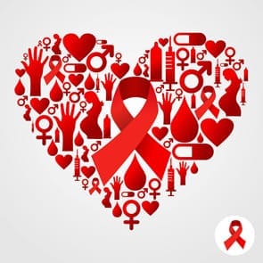 HIV/AIDS heart logo