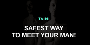 Screenshot of the Taimi homepage Screenshot of the Taimi homepage