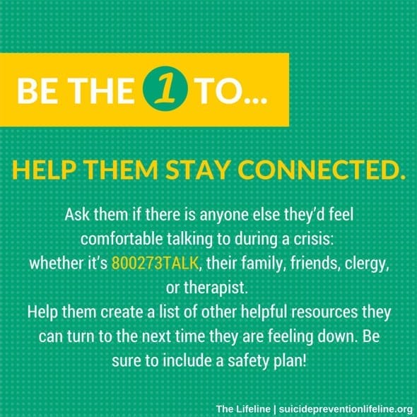 Photo of #BeThe1To Campaign