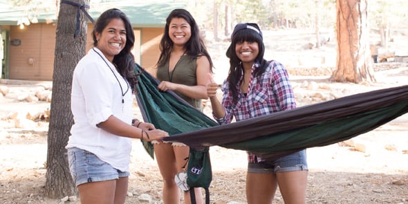 Photo of A-Camp's diverse campers