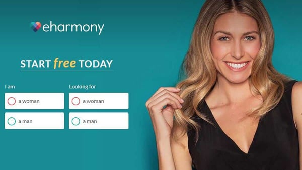 Screenshot of eharmony
