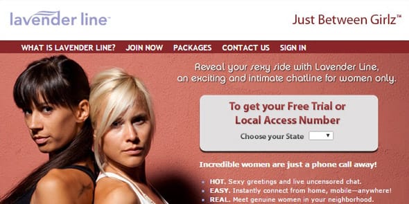 Screenshot of LavenderLine.com