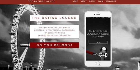 Screenshot of TheDatingLounge.net