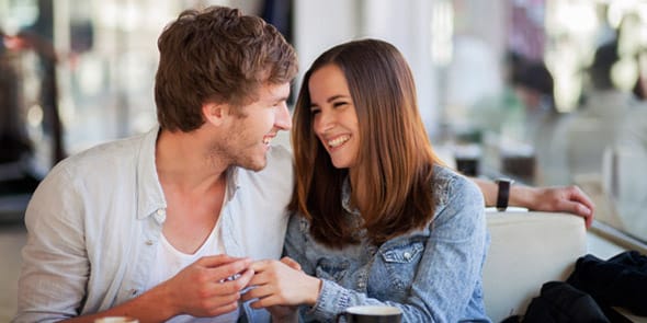 Photo of a man flirting with body language