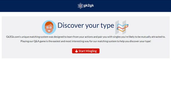 Photo of the gk2gk Mingle feature