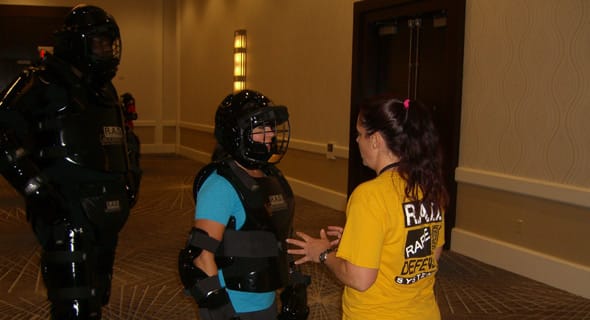 Photo of Casey Wood teaching a R.A.D. class