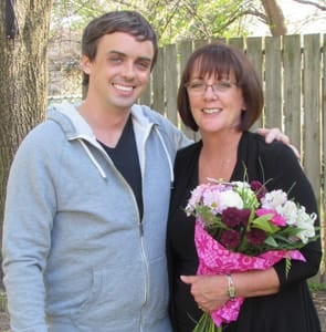 Photo of Steve Black and his mom on Mother's Day