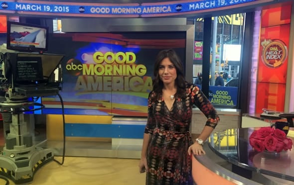 Photo of Andrea Syrtash on Good Morning America Photo of Andrea Syrtash on Good Morning America