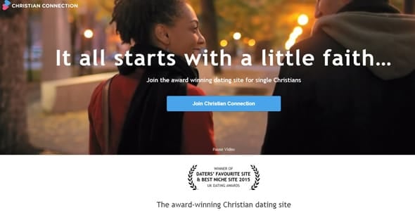 Screenshot of Christian Connection's homepage Screenshot of Christian Connection's homepage