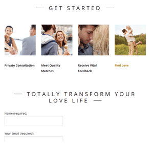 Screenshot of Julianne Cantarella's Matchmaking Page