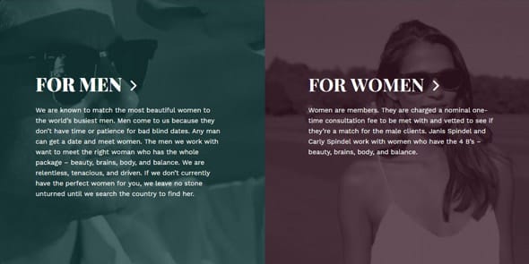 Photo of the services for men and women