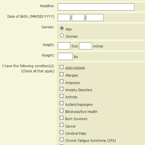 Screenshot of Sign-Up Page for Prescription4Love