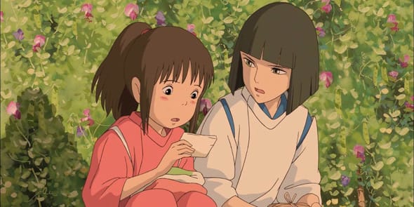 Haku and Chihiro from Spirited Away