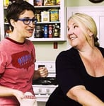 Photo of Rachel Maddow and Susan Mikula