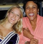 Photo of Robin Roberts and her wife, Amber Laign