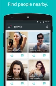 Screenshot of an if(we) dating app