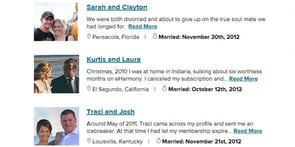 Photo of eharmony's success stories Photo of eharmony's success stories