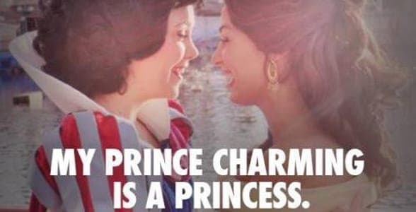 Picture of two Disney princesses