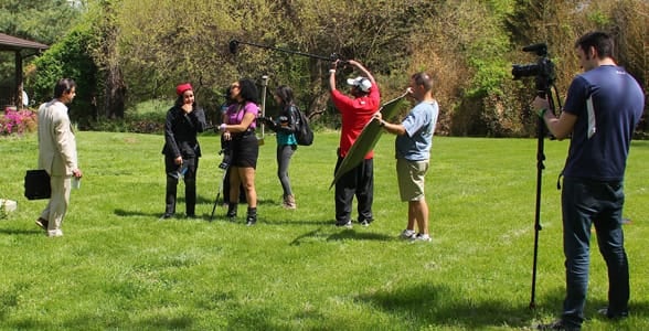 Photo of a filmmaking team for the 48HFP