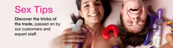 Screenshot of Babeland sex tips page