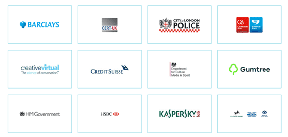 Screenshot of Get Safe Online's partners