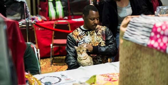 Anthony Hutcherson at a TICA event