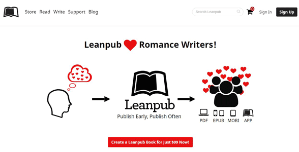 Screenshot of a Leanpub landing page