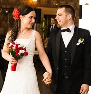 Photo of Scott and Raluca, a cMatch success story, on their wedding day