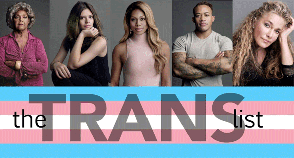 Screenshot of a promo for HBO's The Trans List