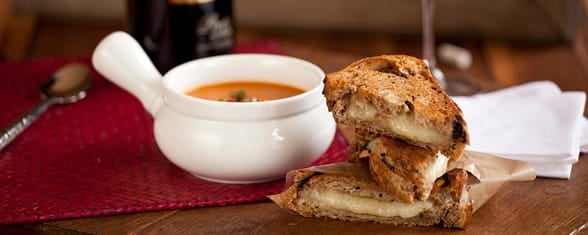 Photo of heirloom tomato soup
