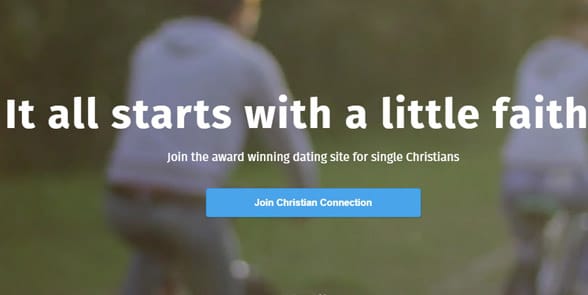 Screenshot of the Christian Connection homepage