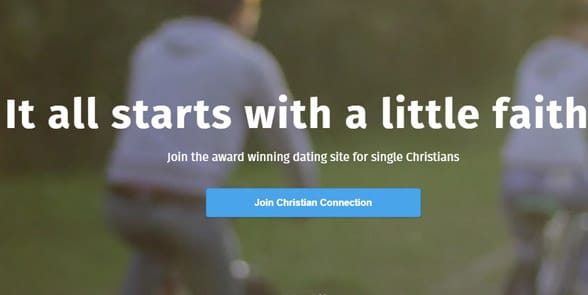 Screenshot of the Christian Connection homepage Screenshot of the Christian Connection homepage