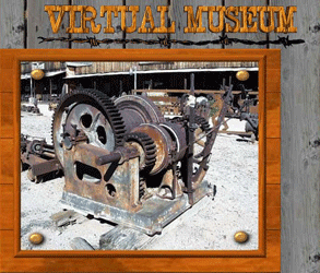 Photo of a mining winch in the GhostTowns.com Virtual Museum