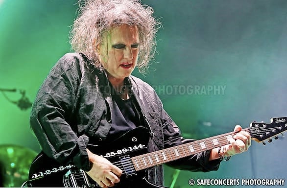 A photo of Robert Smith of The Cure