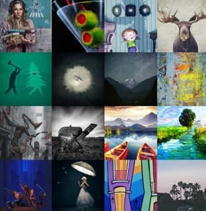 Screenshot of artwork on Fine Art America
