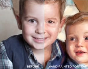 Example of Fine Art America's painted portraits