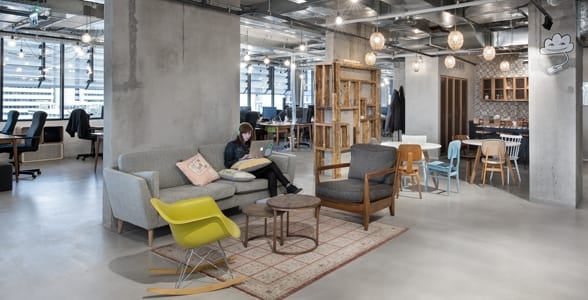 Photo of the Fiverr office in Tel Aviv